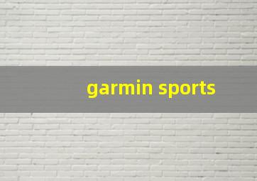 garmin sports